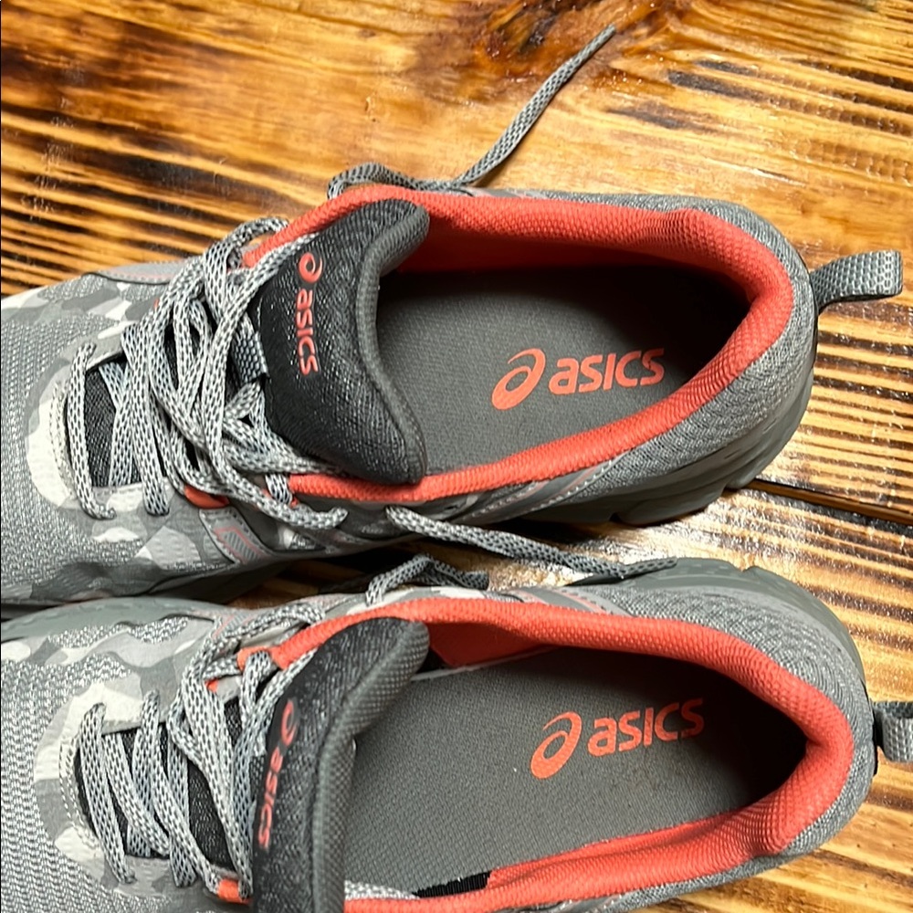 Asics Gray and Pink Athletic Sneakers - Picture 4 of 9